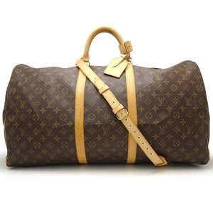 Louis Vuitton Monogram Keepall Bandouliere 60 Brown Boston Bag